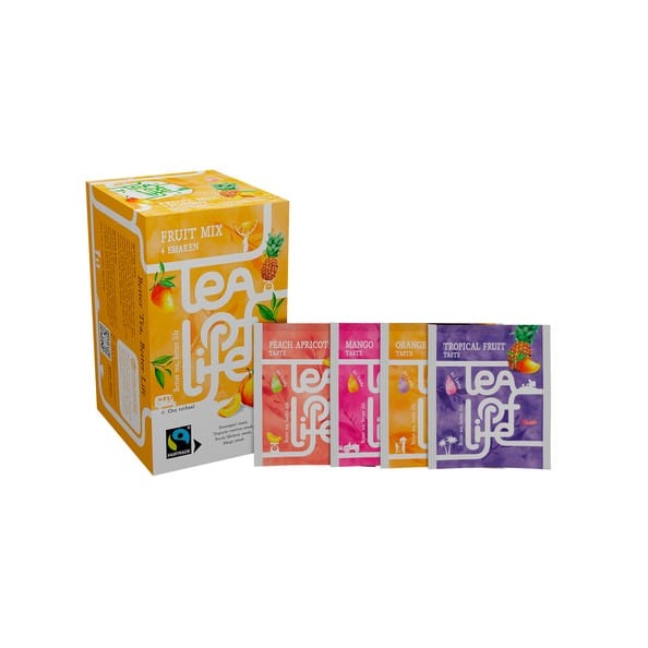 Afbeelding van Tea of life fairtrade fruitmix 1.5 gram, doos a 600