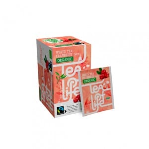 Afbeelding Tea of life fairtrade organic white tea cranberry 1.5 gram