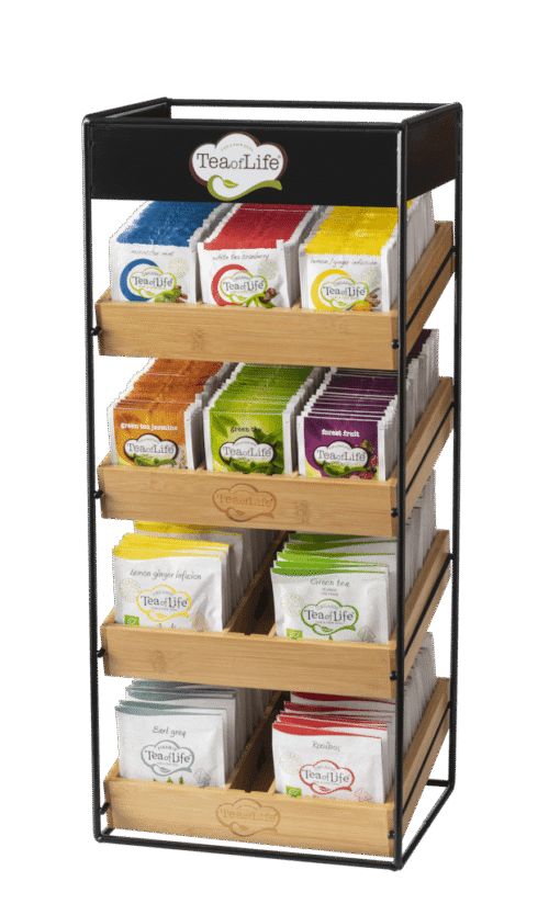 Tea of Life Multivaks dispenser met bamboe trays